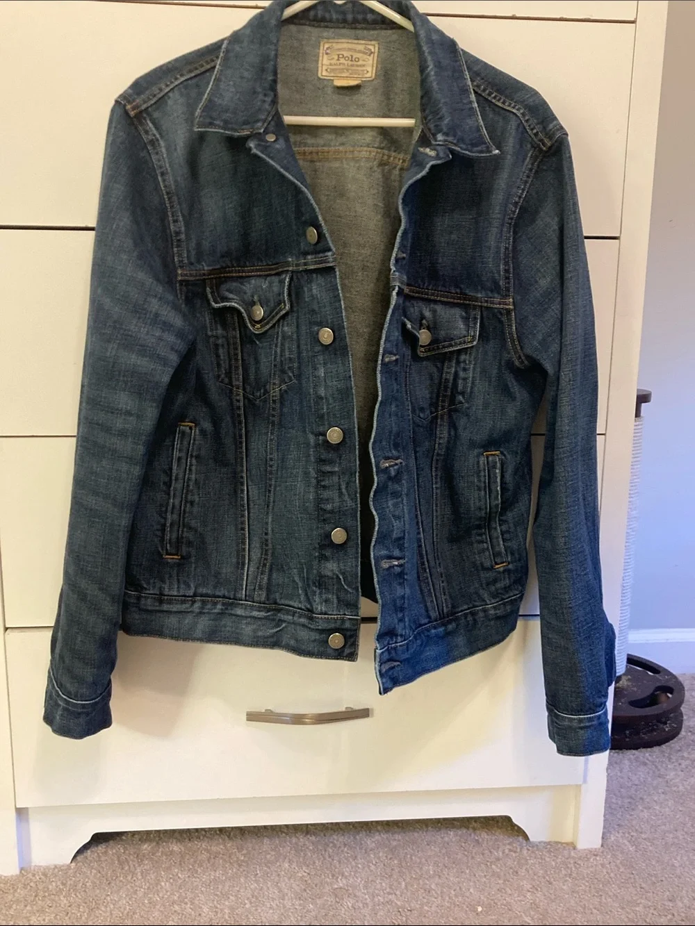 Polo by Ralph Lauren Indigo Denim Jacket size Large excellent condition